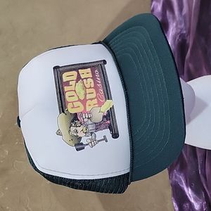 Vintage Trucker Snapback Graphic Gold Rush Casino Green Headmost